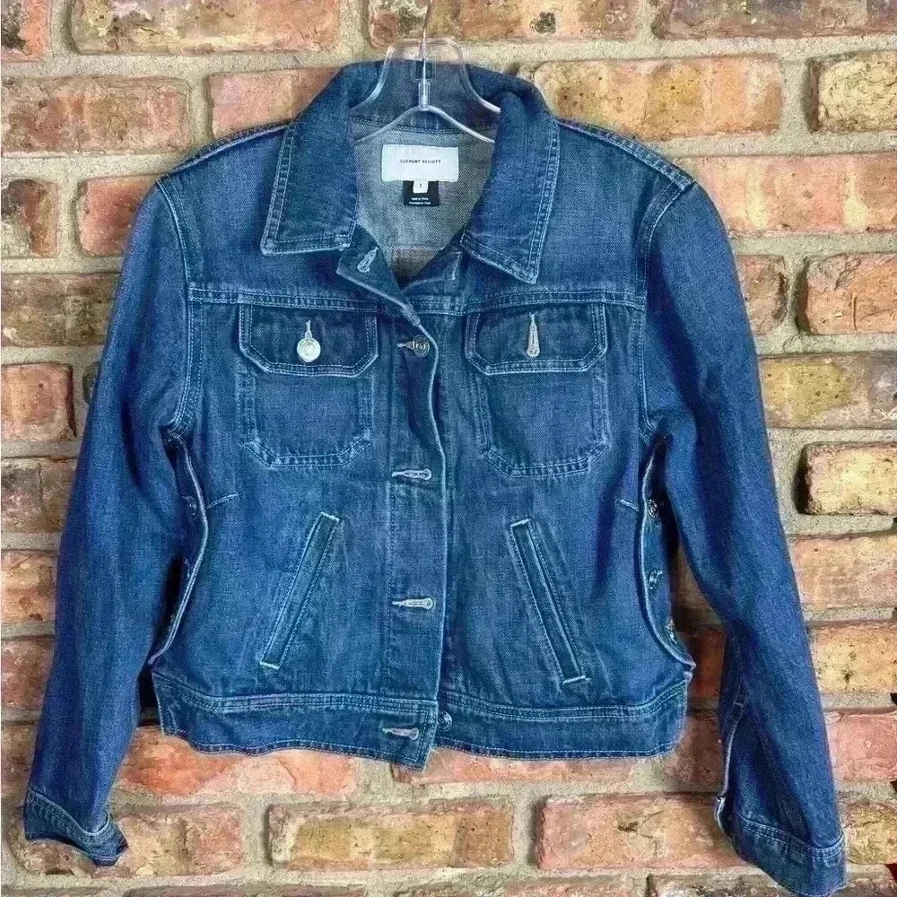 Current Elliott New Jean Jacket size 1 retails $328 - Picture 1 of 2